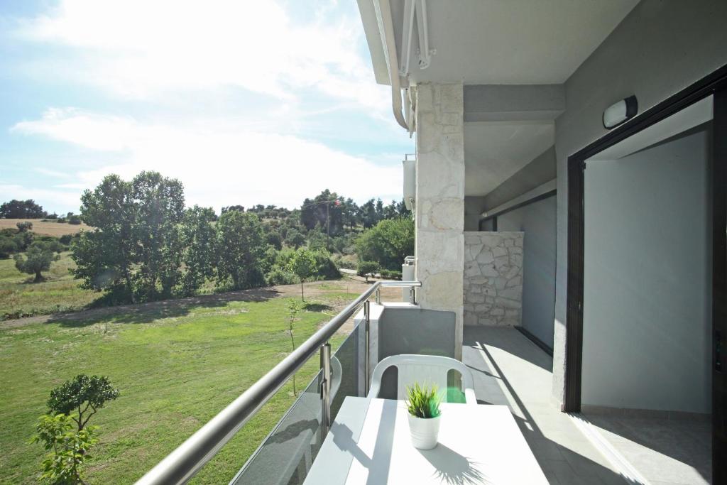 Balkón alebo terasa v ubytovaní Panorama Siviris
