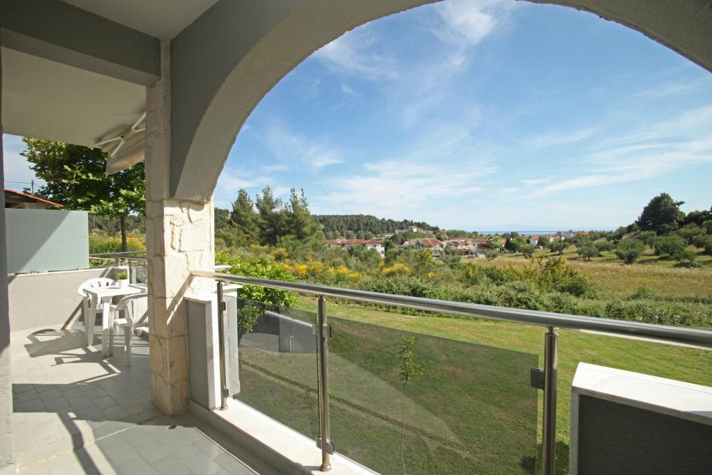 Balkón alebo terasa v ubytovaní Panorama Siviris