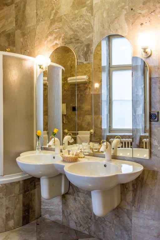 Koupelna v ubytování Hotel Dvorak Cesky Krumlov