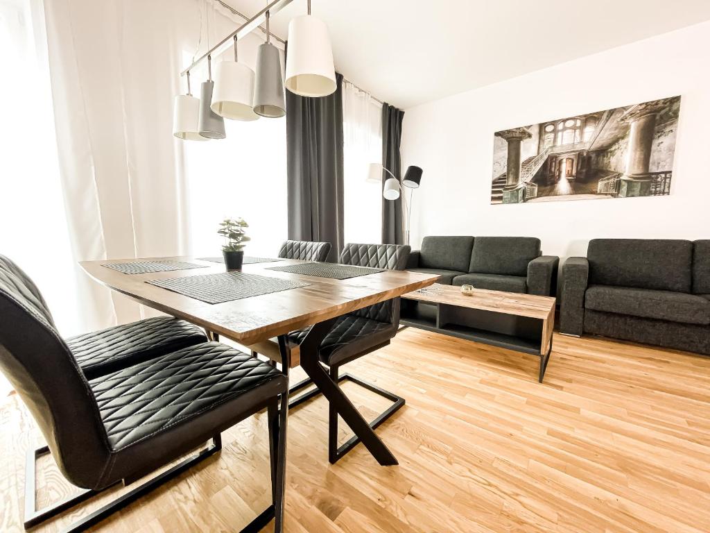 Modernes Luxus-Apartment im Leipziger Zentrum 휴식 공간