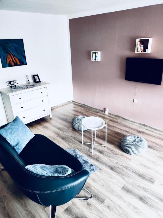 TV a/nebo společenská místnost v ubytování Apartmán Domov Děčín