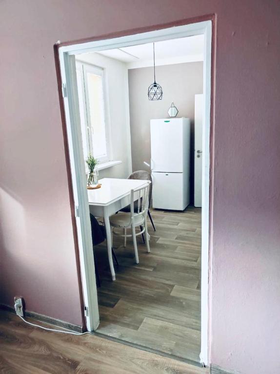 Kuchyň nebo kuchyňský kout v ubytování Apartmán Domov Děčín