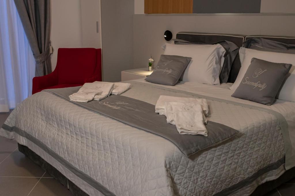 Postel nebo postele na pokoji v ubytování Serendipity B&B