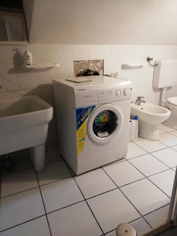 Koupelna v ubytování La brezza del Sud