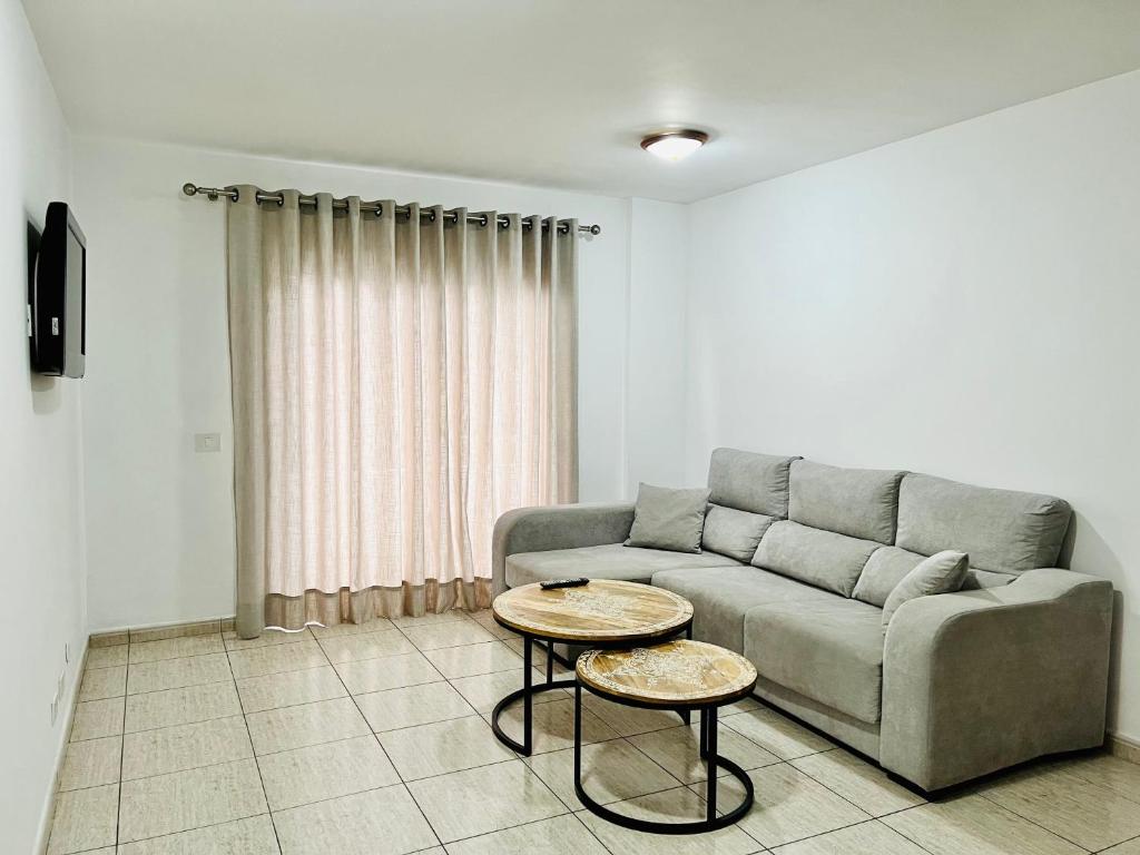 A seating area at Apartamentos Frontera