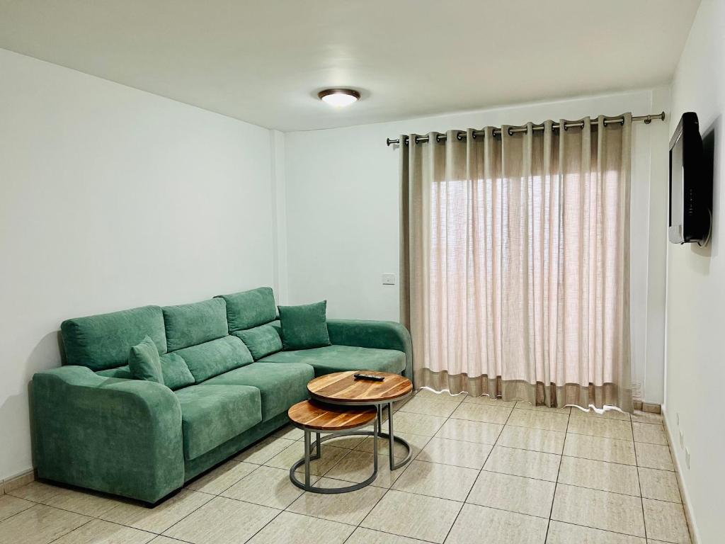 A seating area at Apartamentos Frontera