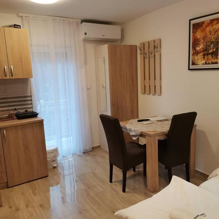 Kuchyň nebo kuchyňský kout v ubytování Vila Lux Nedeljkovic Gornja Trepca