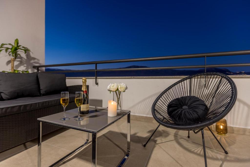 Posedenie v ubytovaní Luxury rooftop apartment Zalato