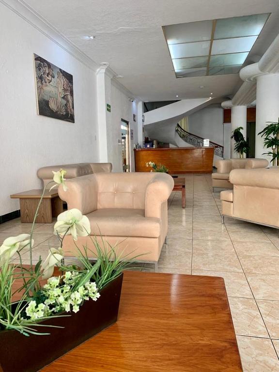 Posezení v ubytování Hotel Capri de Leon Mexico