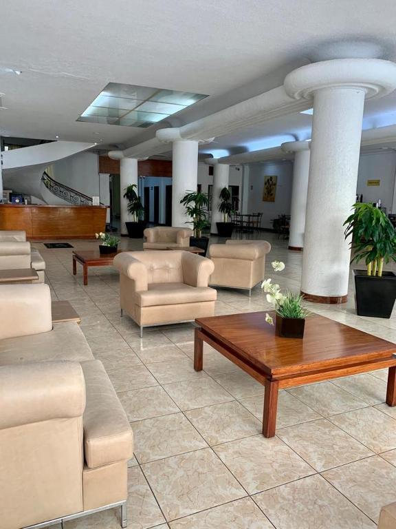 Posezení v ubytování Hotel Capri de Leon Mexico