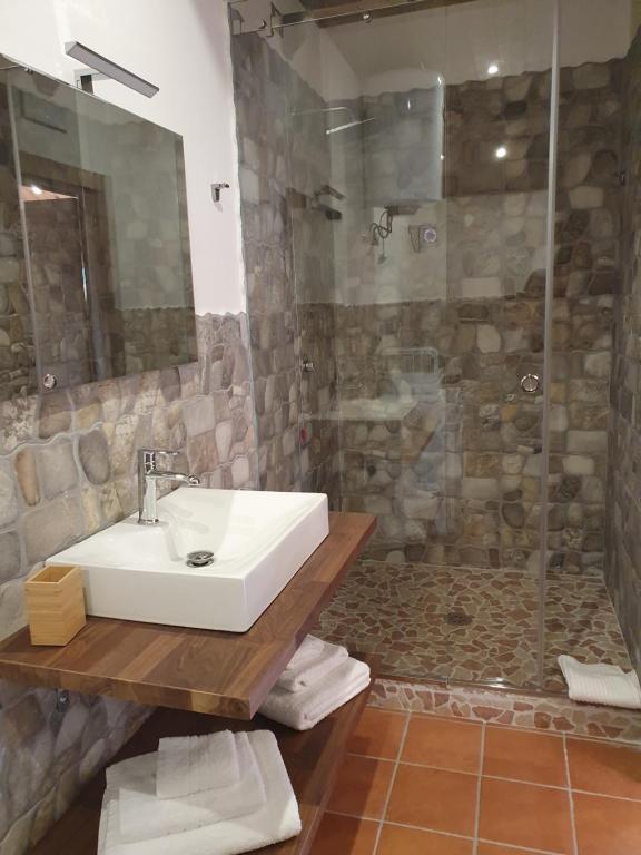 Kúpeľňa v ubytovaní Setteabbracci Suite & Apartments