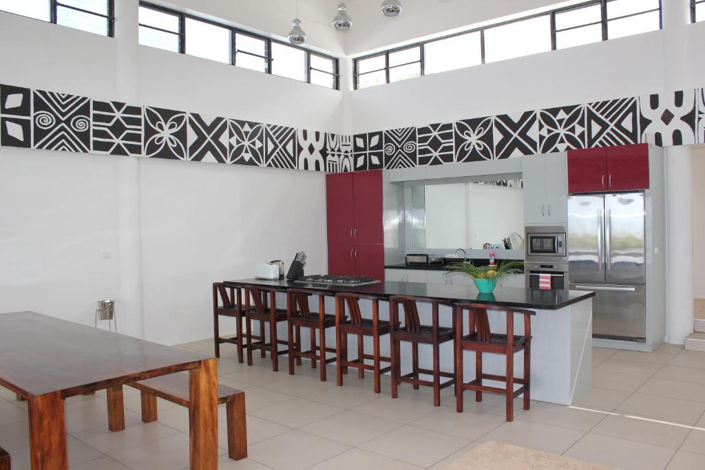 Kuchyň nebo kuchyňský kout v ubytování Sapphire Bay Fiji
