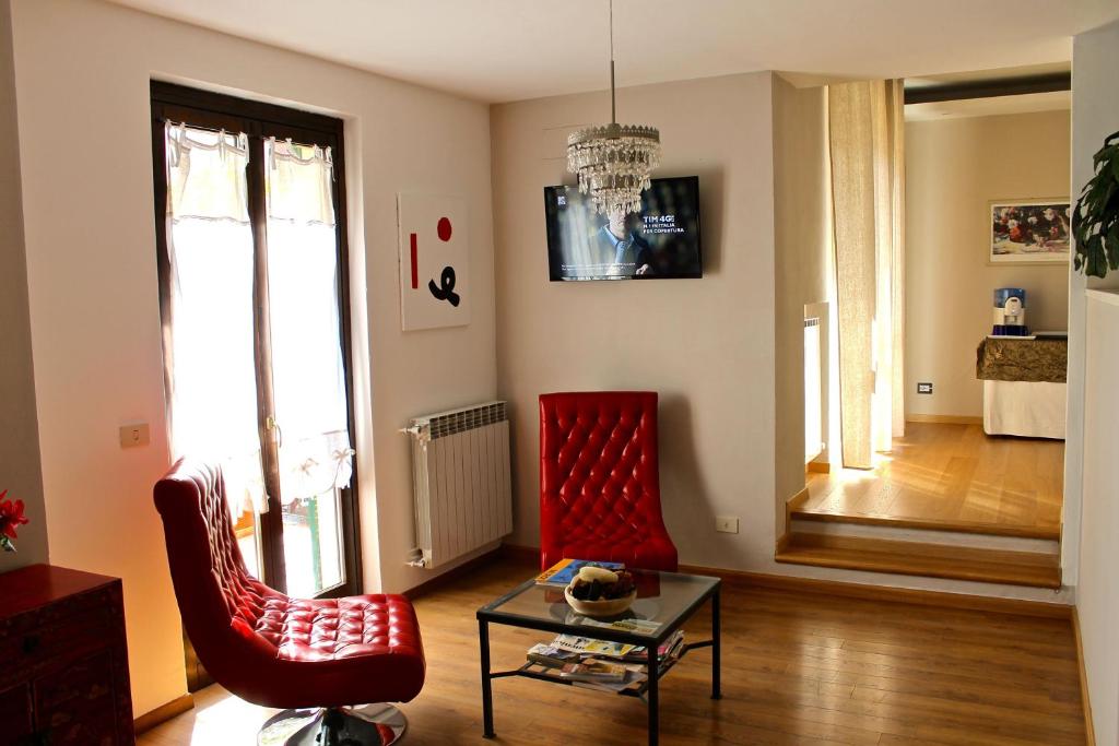 Posezení v ubytování Albergo Al Castello