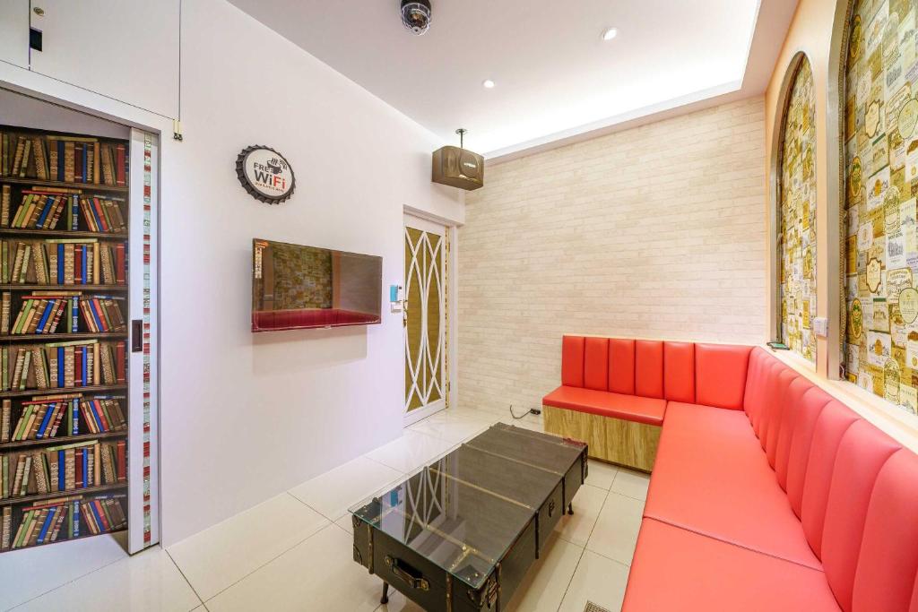 Posezení v ubytování Jinduo Family Homestay