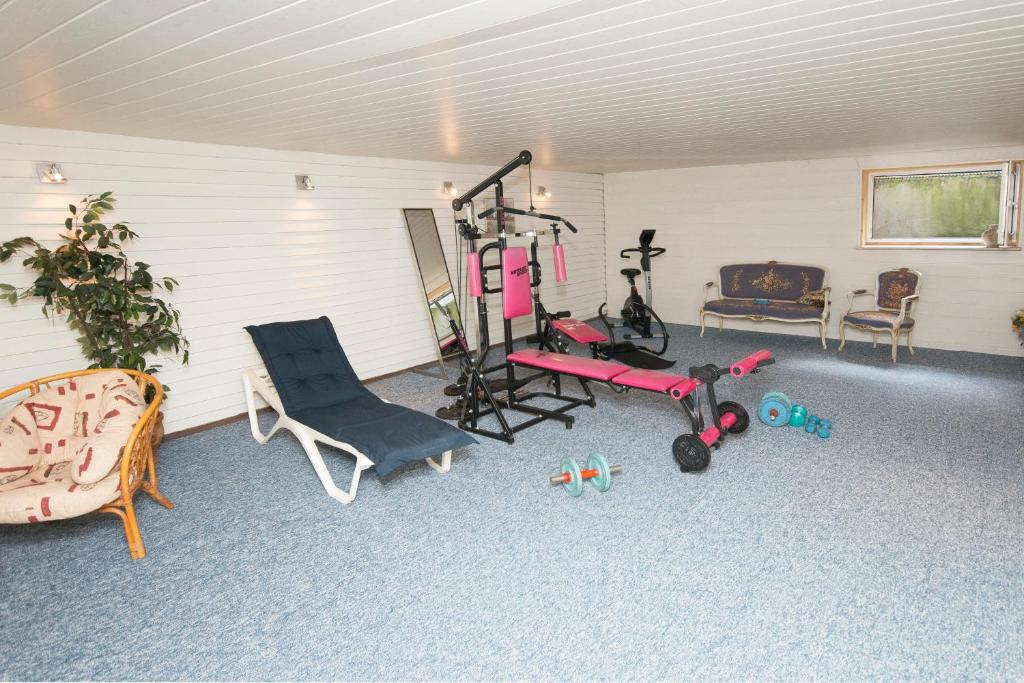 Fitness centrum a/nebo fitness zařízení v ubytování Hotel am Wasserturm