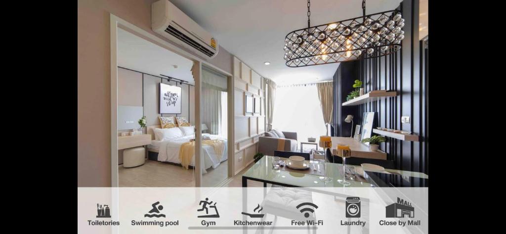 Palm Springs Nimman Fountain Condominium By Merryland - Apartment