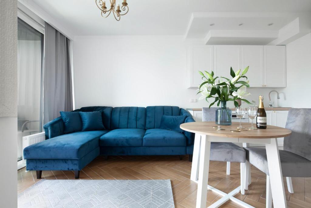 Posedenie v ubytovaní Elite Apartments Stępkarska Premium