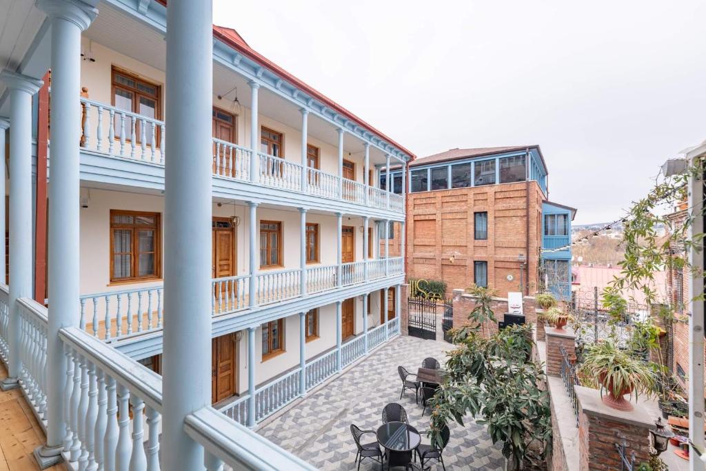 Balkón nebo terasa v ubytování Betlemi Hotel