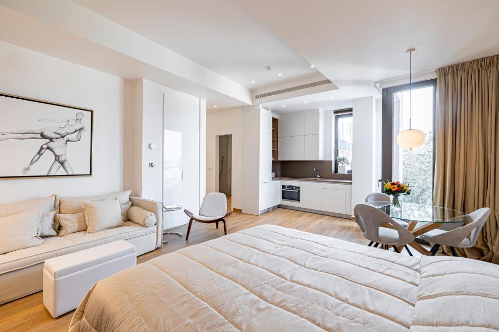 Posteľ alebo postele v izbe v ubytovaní 302- HiEndAccomodation-TopLocation