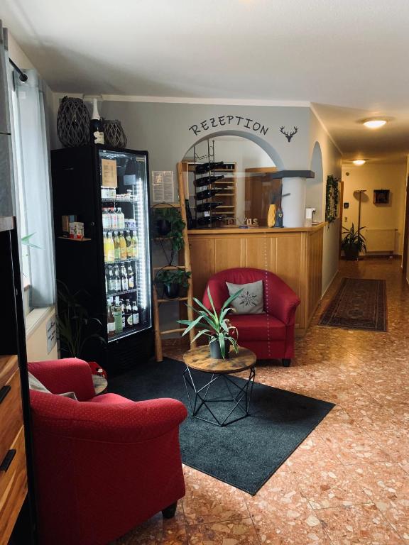 Nápoje v ubytování Romantik Appartements