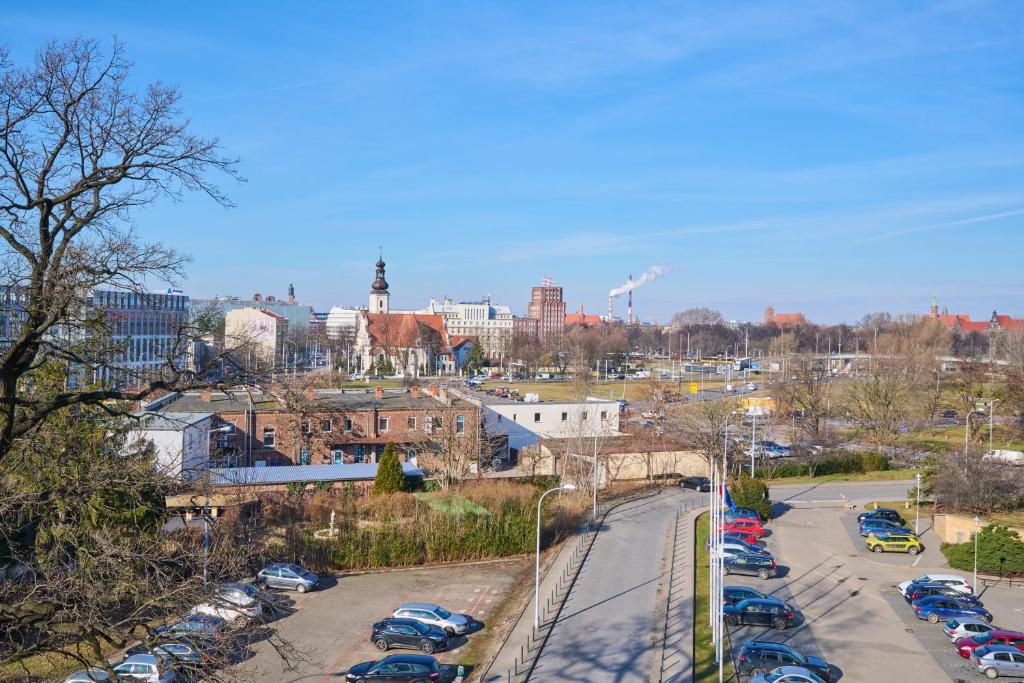 Výhľad na mesto Vroclav alebo výhľad na mesto priamo z apartmánu