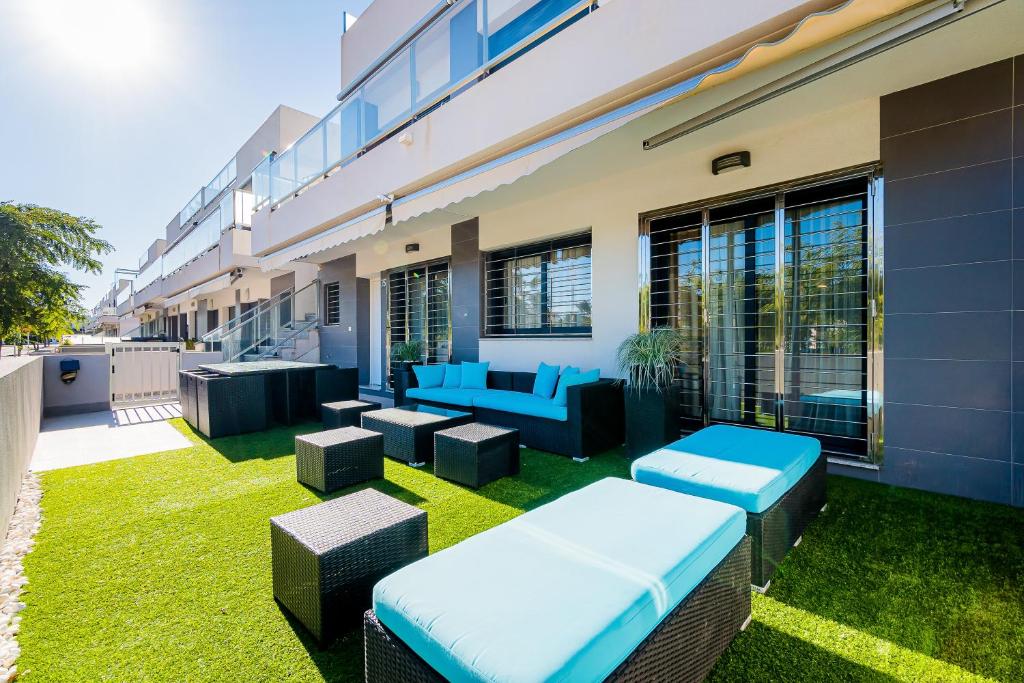 Posezení v ubytování Apartamento Peonia