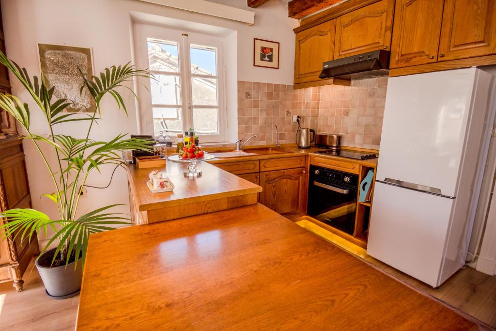 Kuchyň nebo kuchyňský kout v ubytování Lighthouse apartment