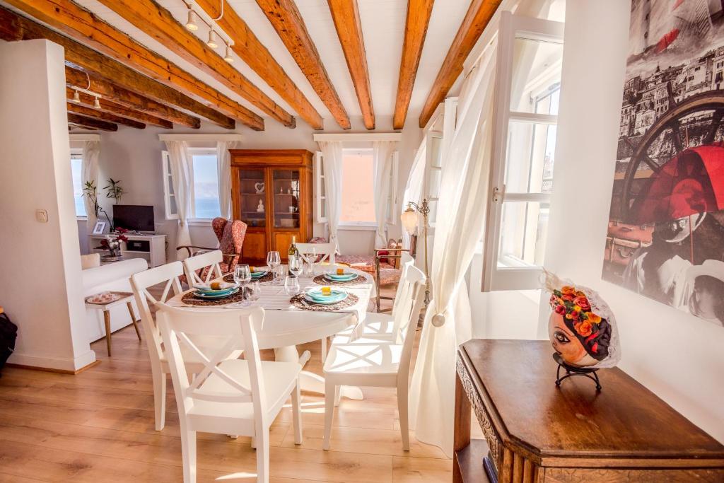 Posezení v ubytování Lighthouse apartment