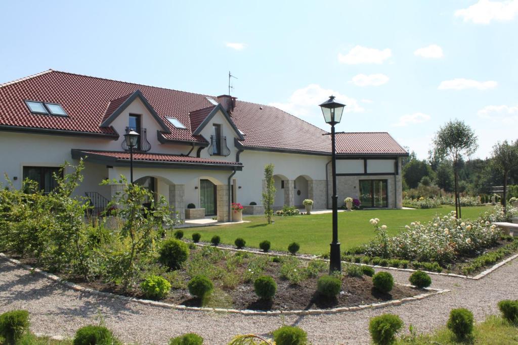 Vonkajšia záhrada v ubytovaní Willa Warmińska