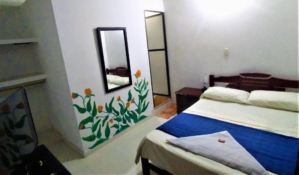 Postel nebo postele na pokoji v ubytování Casa Pacha