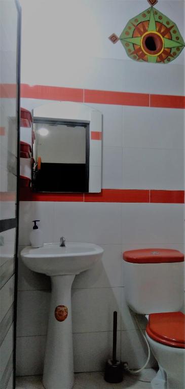Koupelna v ubytování Casa Pacha