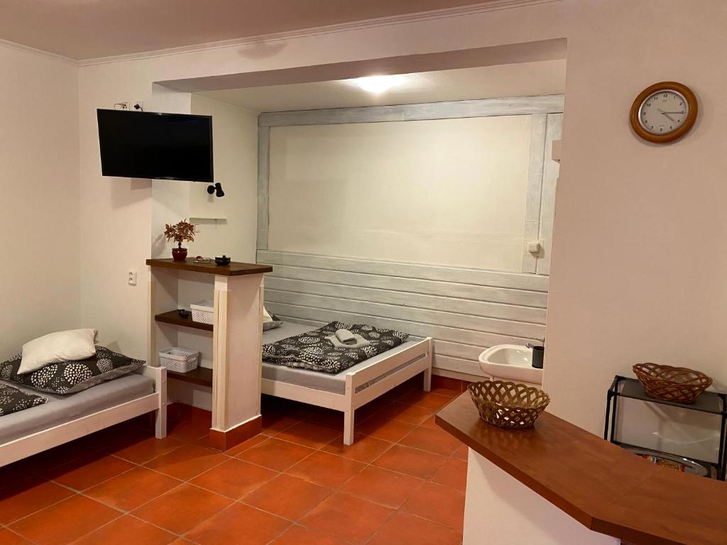 TV a/nebo společenská místnost v ubytování Freedom apartment