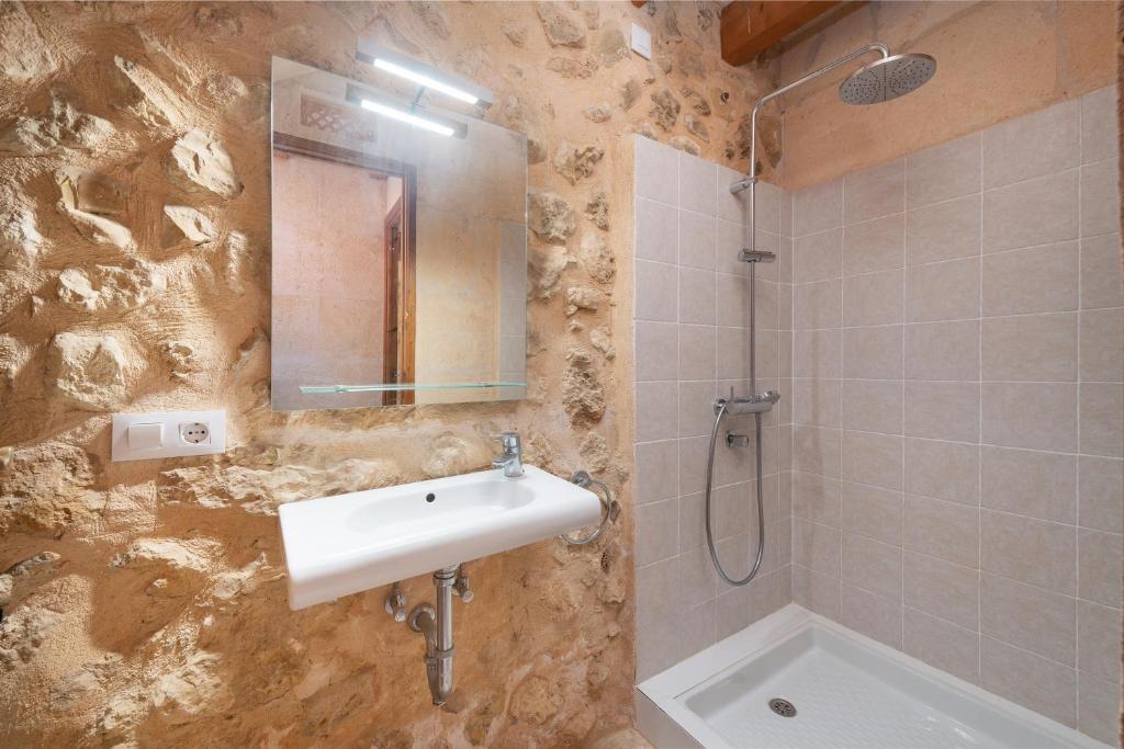 Koupelna v ubytování VILLA SON BRUN