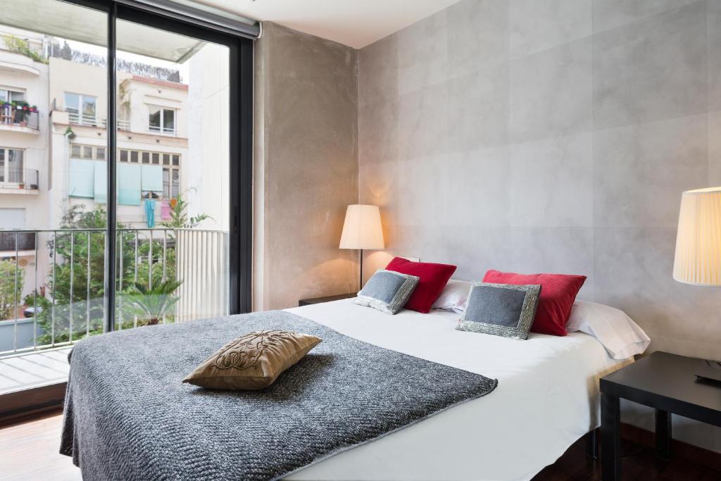 Posteľ alebo postele v izbe v ubytovaní My Space Barcelona Executive Apartments Center