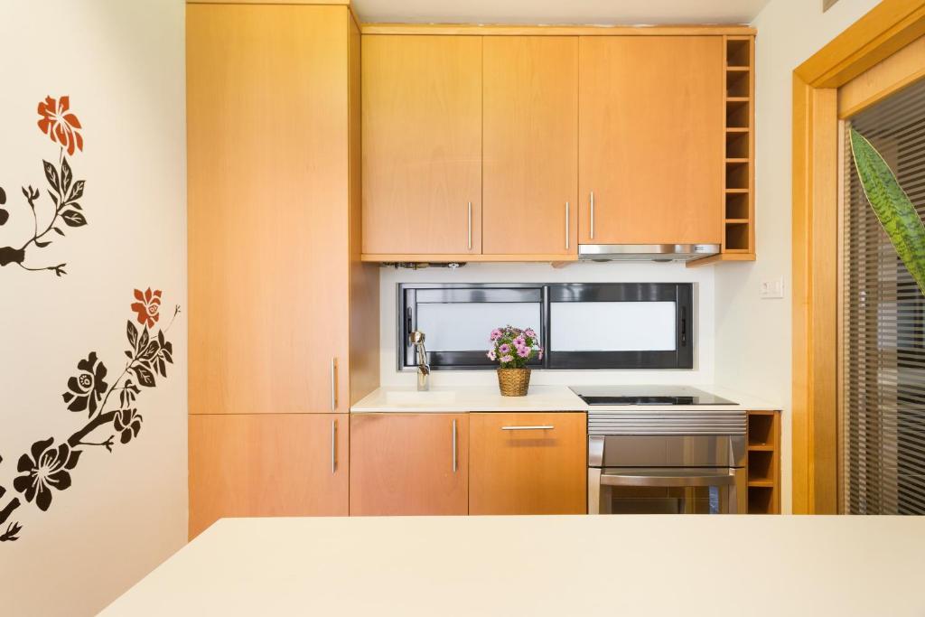 Kuchyňa alebo kuchynka v ubytovaní My Space Barcelona Executive Apartments Center