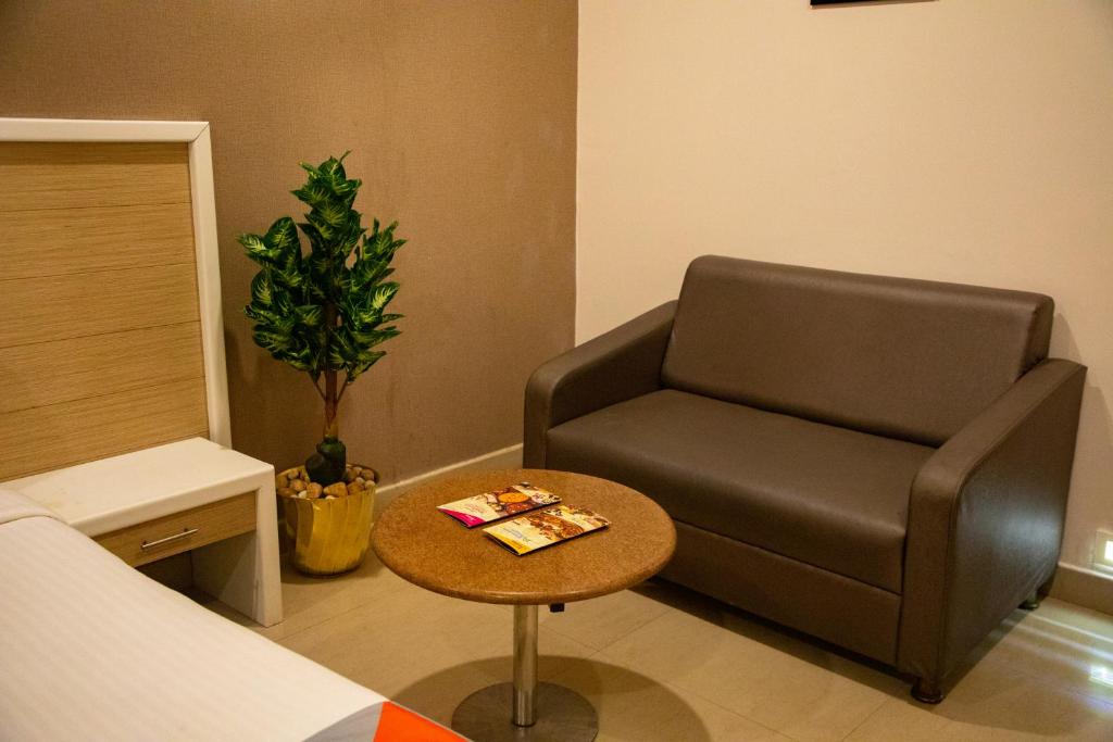 Posezení v ubytování Arunaachalaa Resiidency