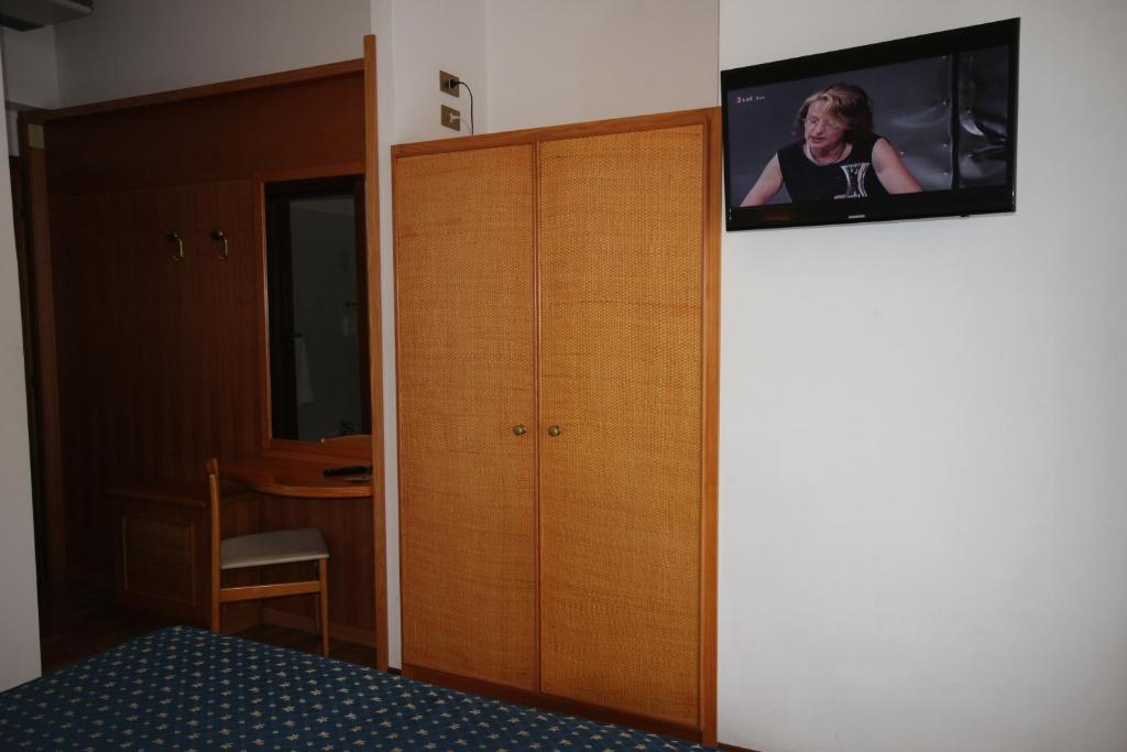 TV a/nebo společenská místnost v ubytování Hotel Roma
