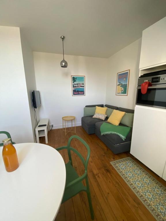 Posezení v ubytování Studio Duplex Bénodet