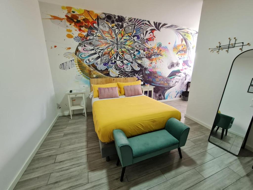 Posteľ alebo postele v izbe v ubytovaní Huelva Art