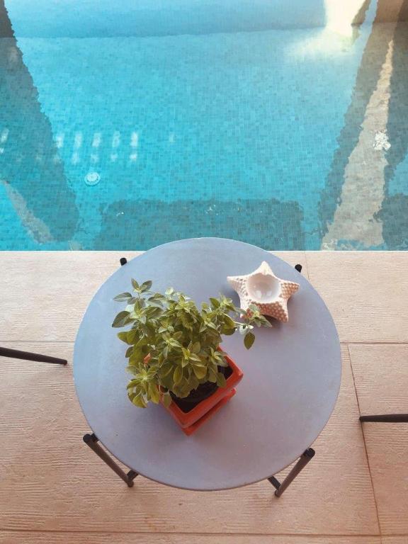 Bazén v ubytování Ravdoucha Epavlis - Luxury Private Villas nebo v jeho okolí