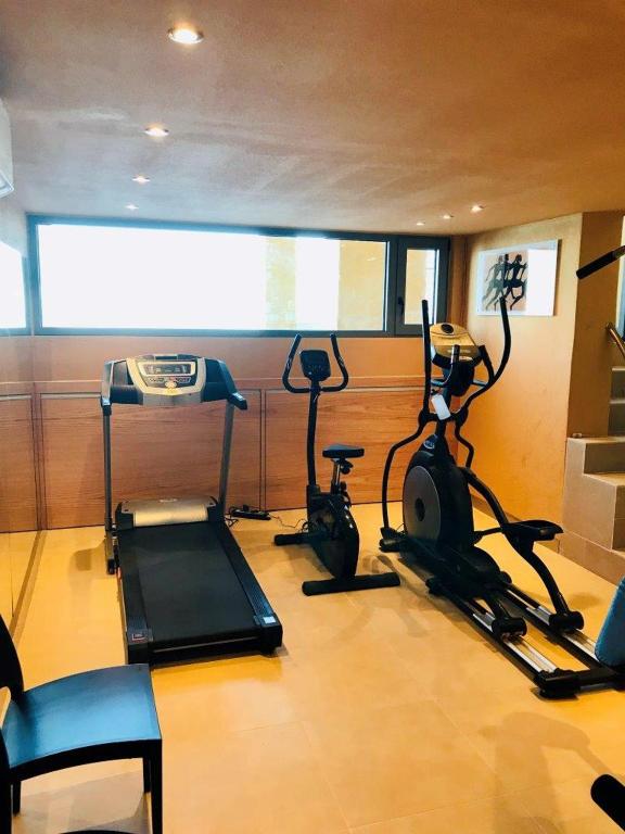 Fitness centrum a/nebo fitness zařízení v ubytování Ravdoucha Epavlis - Luxury Private Villas