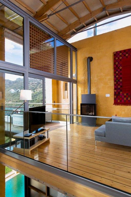 Posezení v ubytování Ravdoucha Epavlis - Luxury Private Villas