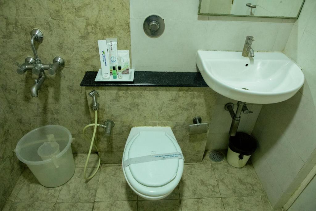 Koupelna v ubytování Arunaachalaa Resiidency