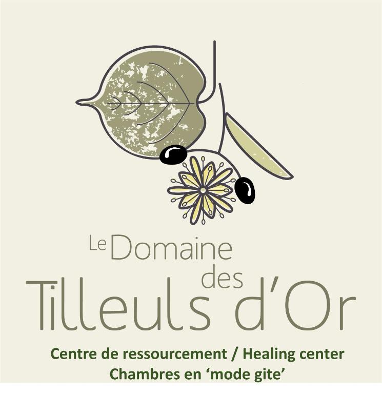 une affiche pour un centre de guérison avec une fleur dans l'établissement domaine des tilleuls d'or, à Saint-Cézaire-sur-Siagne