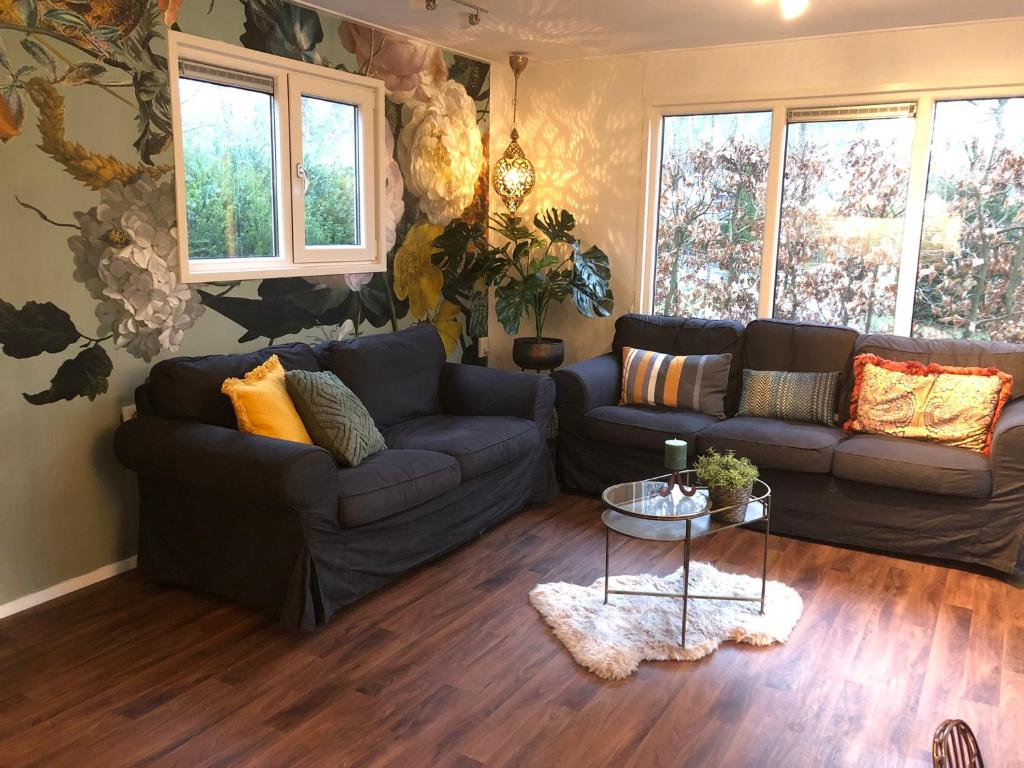 Posezení v ubytování Chalet Bosrand 42 Park Veluwshof 6 p