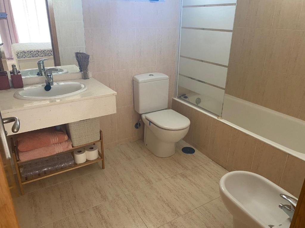 Koupelna v ubytování Apartamento Alcotan