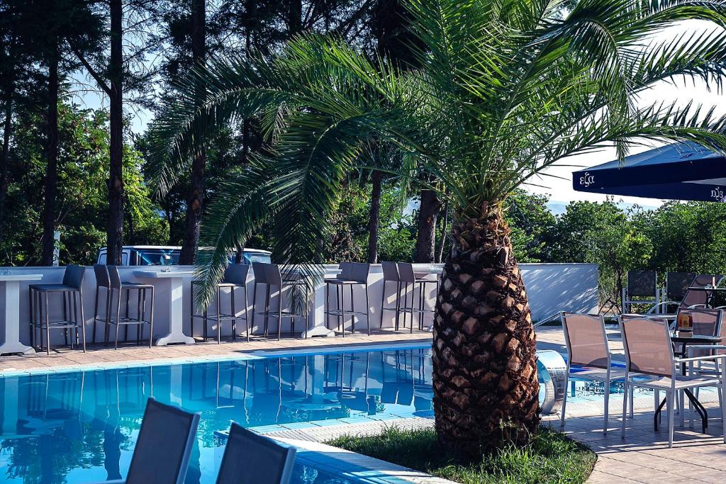 Bazén v ubytování Hotel Philippos Livadeia nebo v jeho okolí