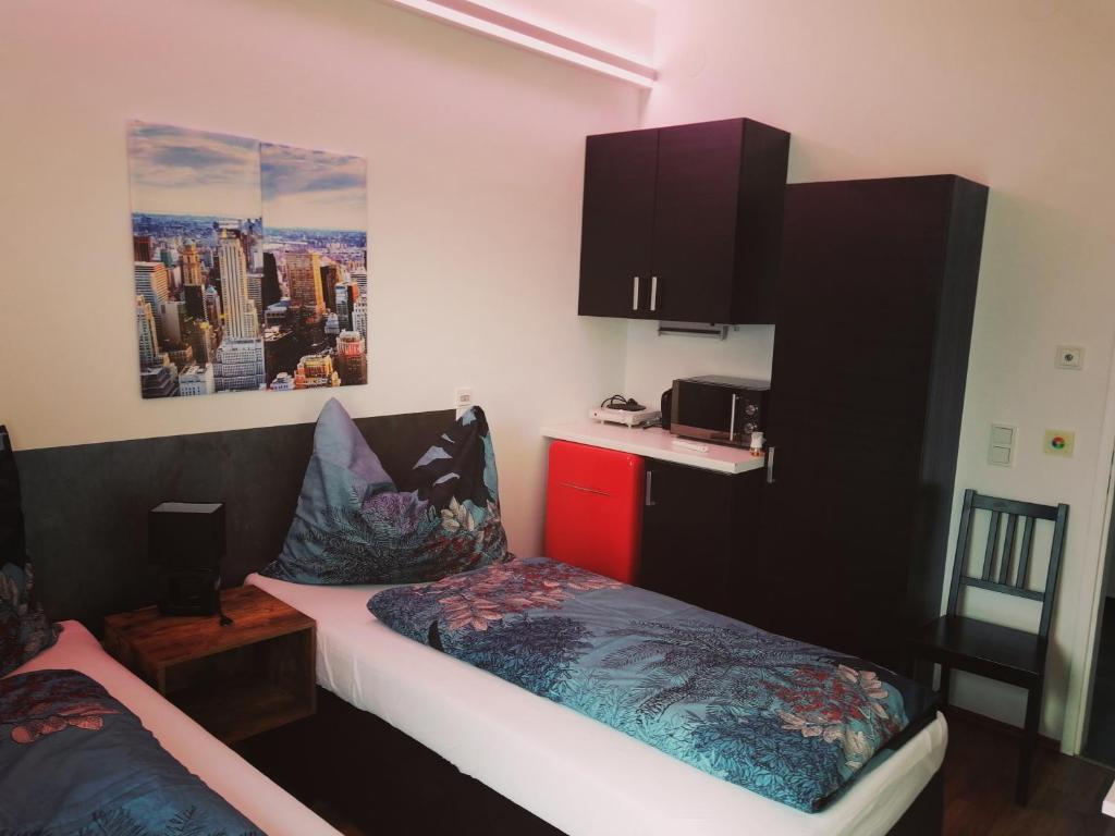 Kuchyň nebo kuchyňský kout v ubytování Motel Graz Ost
