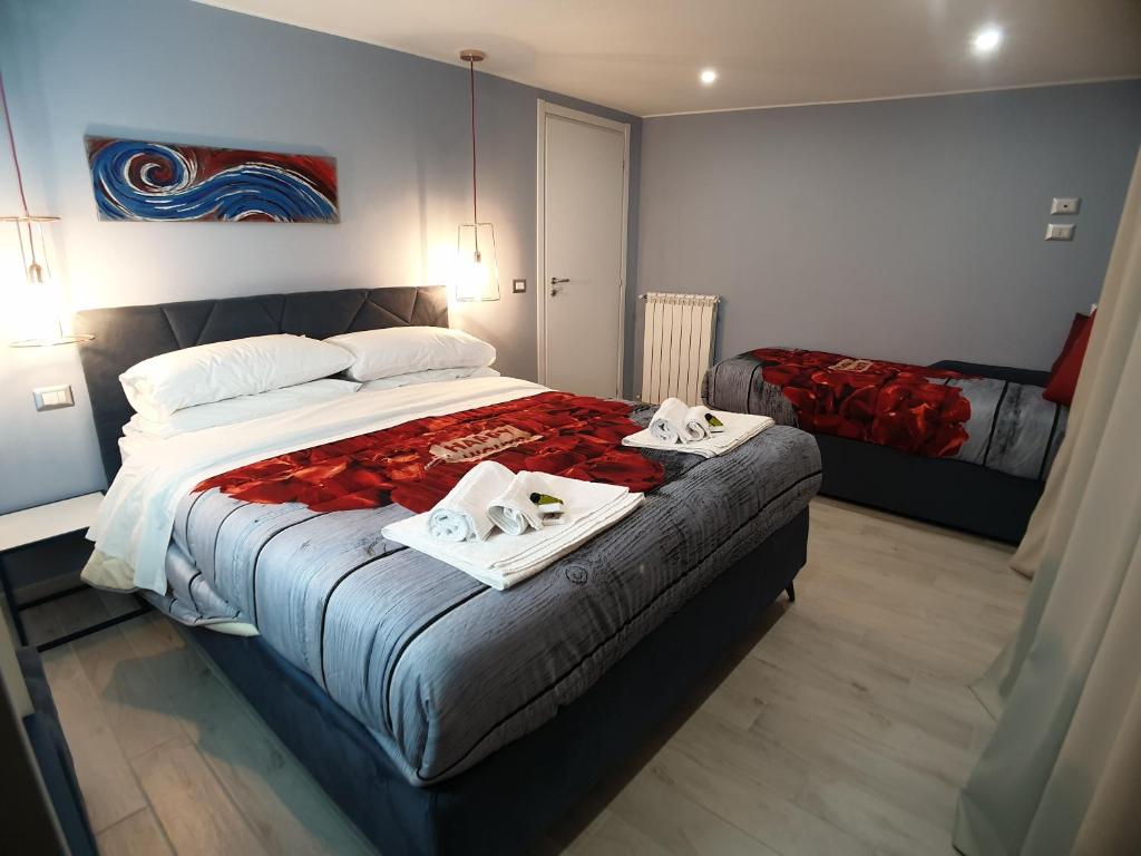 Postel nebo postele na pokoji v ubytování Stella-Guesthouse