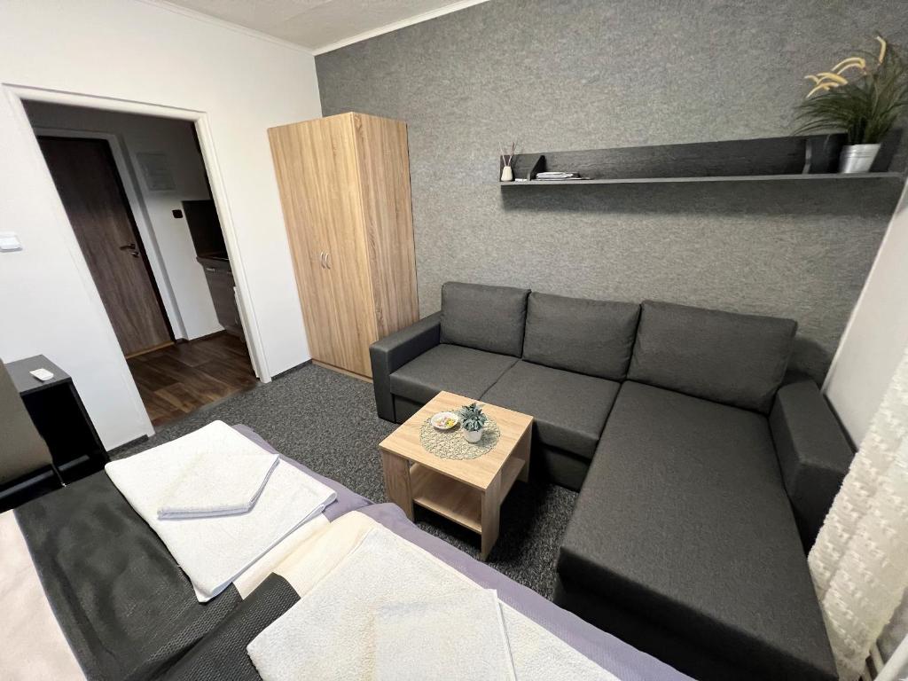 Istumisnurk majutusasutuses Apartmány Karlovy Vary